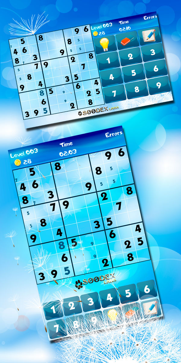 sudoku screenshots
